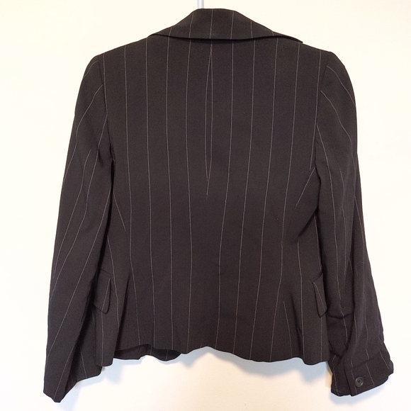 Banana Republic PinStripe Black Blazer (Size 0) - Picture 2 of 6
